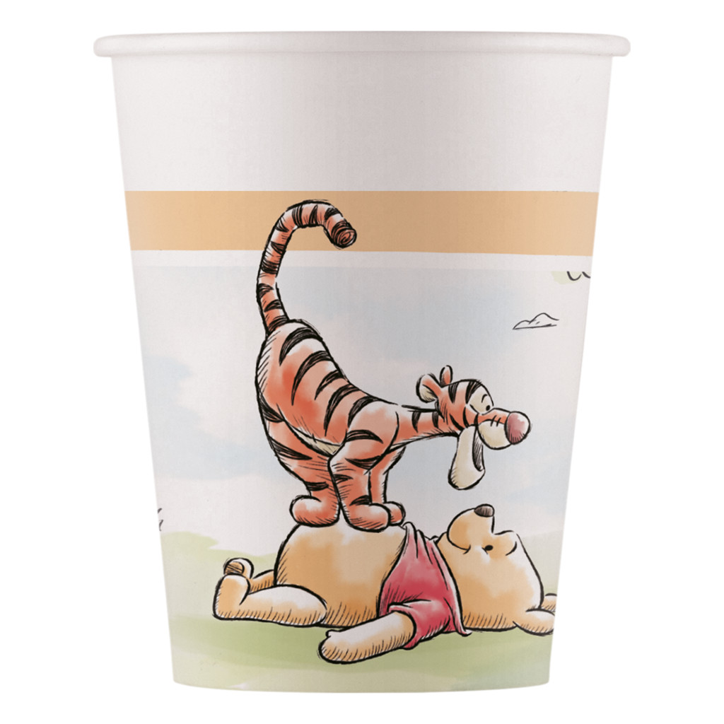 Disney Winnie the Pooh Loves Nature Χάρτινα Ποτήρια 8 Τεμαχίων 200 ml FSC