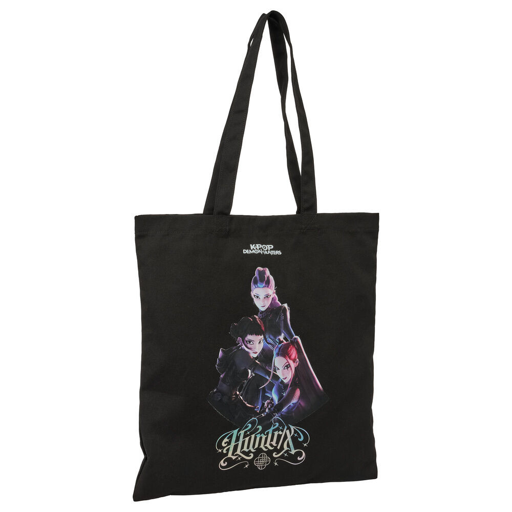 K-pop Demon Hunters Warriors Buttoned Canvas Τσάντα Αγορών Ώμου 42 cm