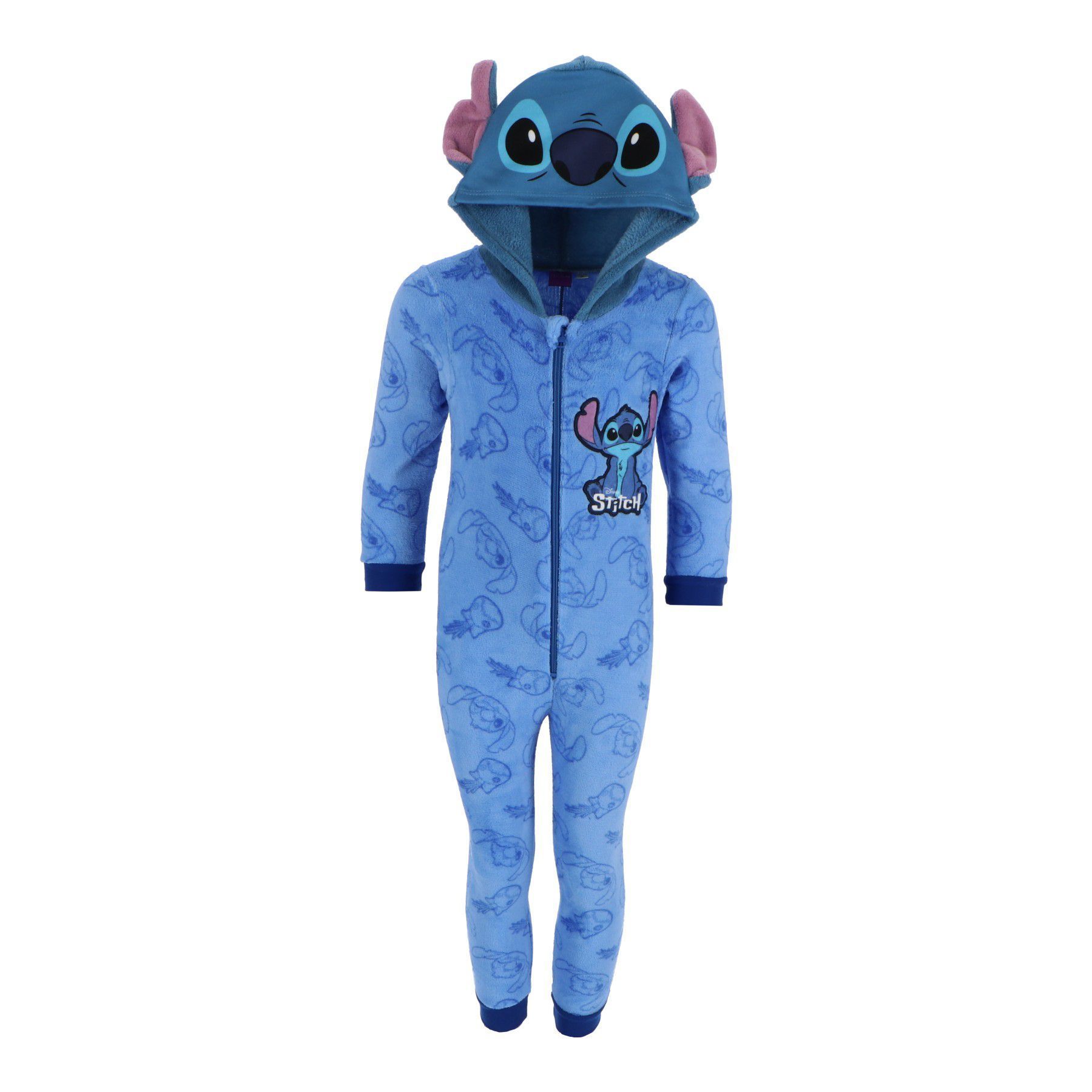 Disney Lilo and Stitch Παιδική Ολόσωμη Πιτζάμα Coral Fleece 3-8 Ετών