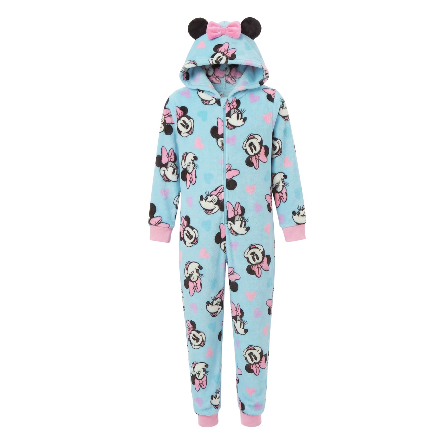 Disney Minnie Παιδική Ολόσωμη Πιτζάμα Coral Fleece 3-10 Ετών