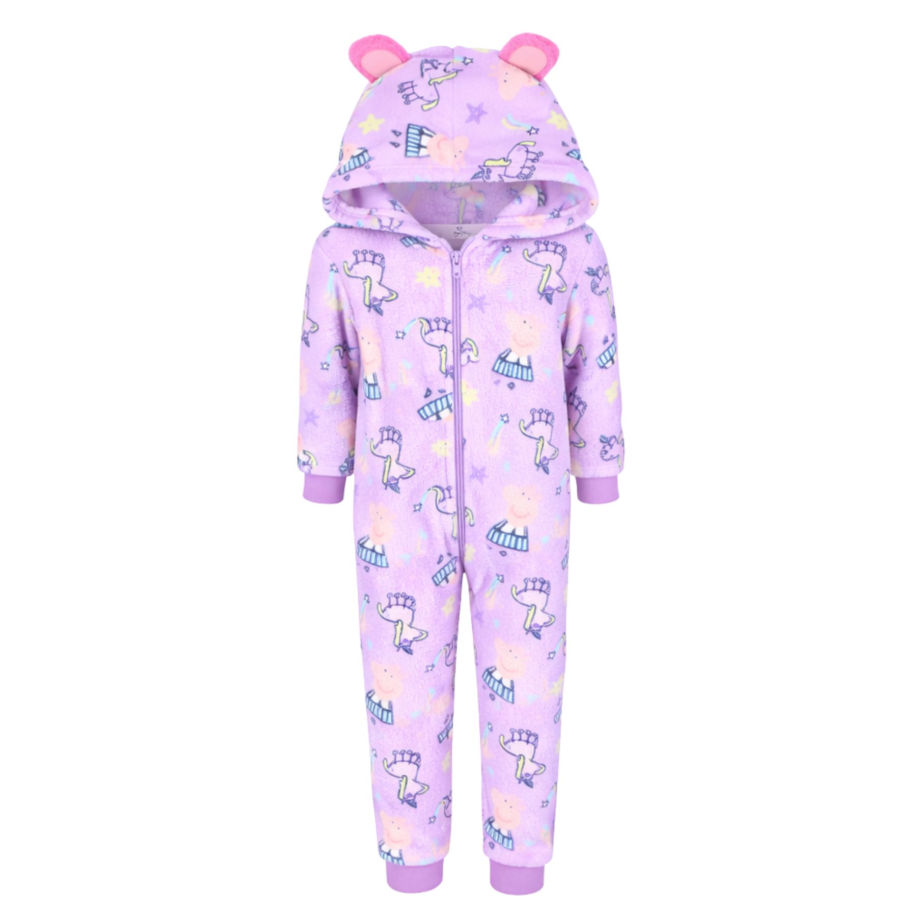 Peppa Pig Παιδική Ολόσωμη Πιτζάμα Coral Fleece 2-8 Ετών