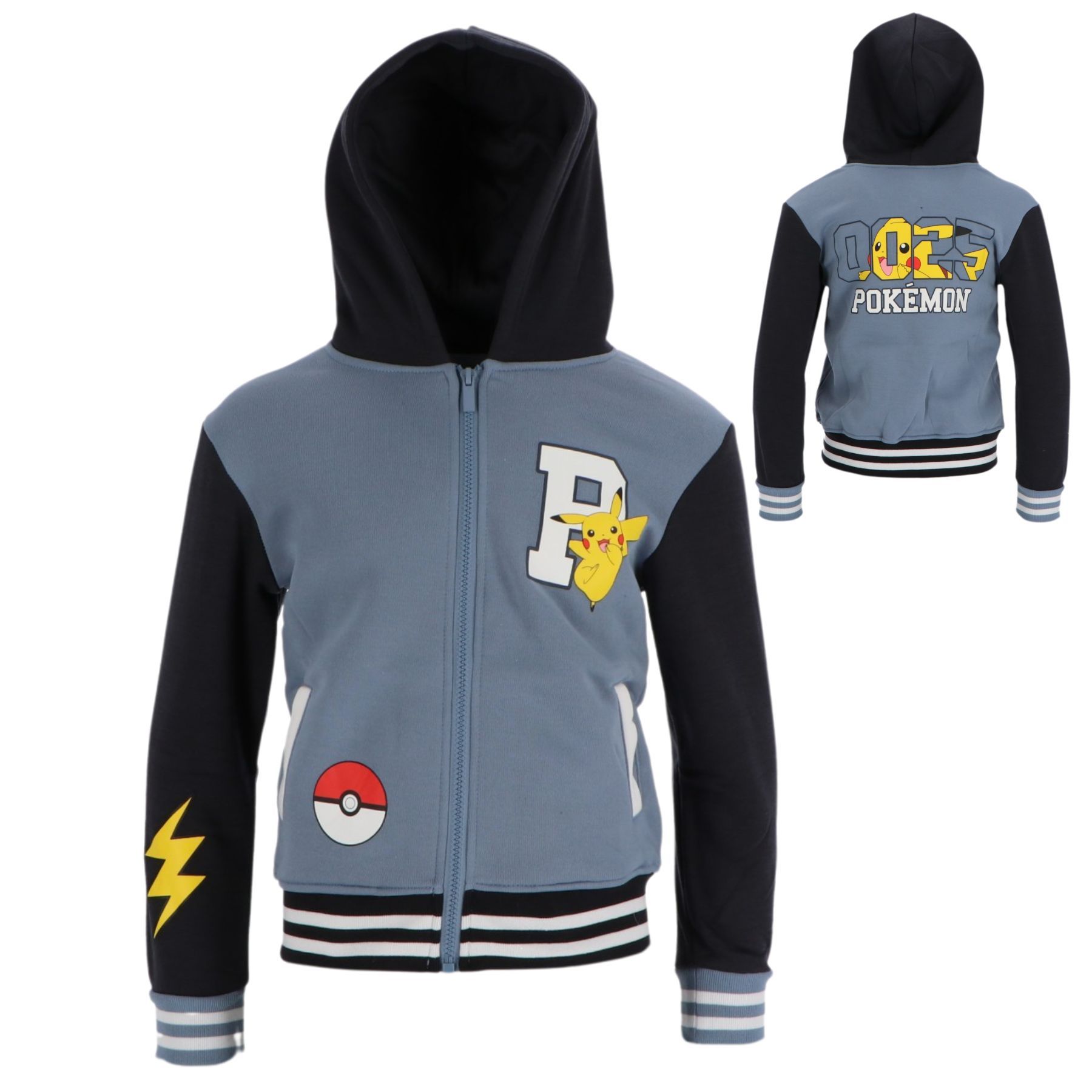 Pokemon Παιδική Ζακέτα Φούτερ με Κουκούλα 3-8 Ετών