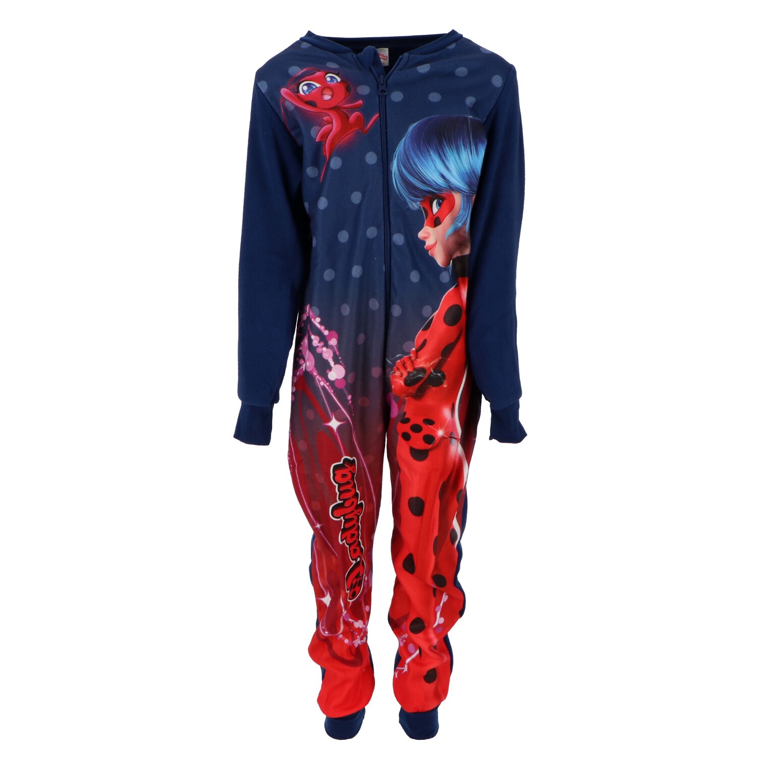 Miraculous Ladybug Παιδική Ολόσωμη Πιτζάμα Coral Fleece 6-10 Ετών