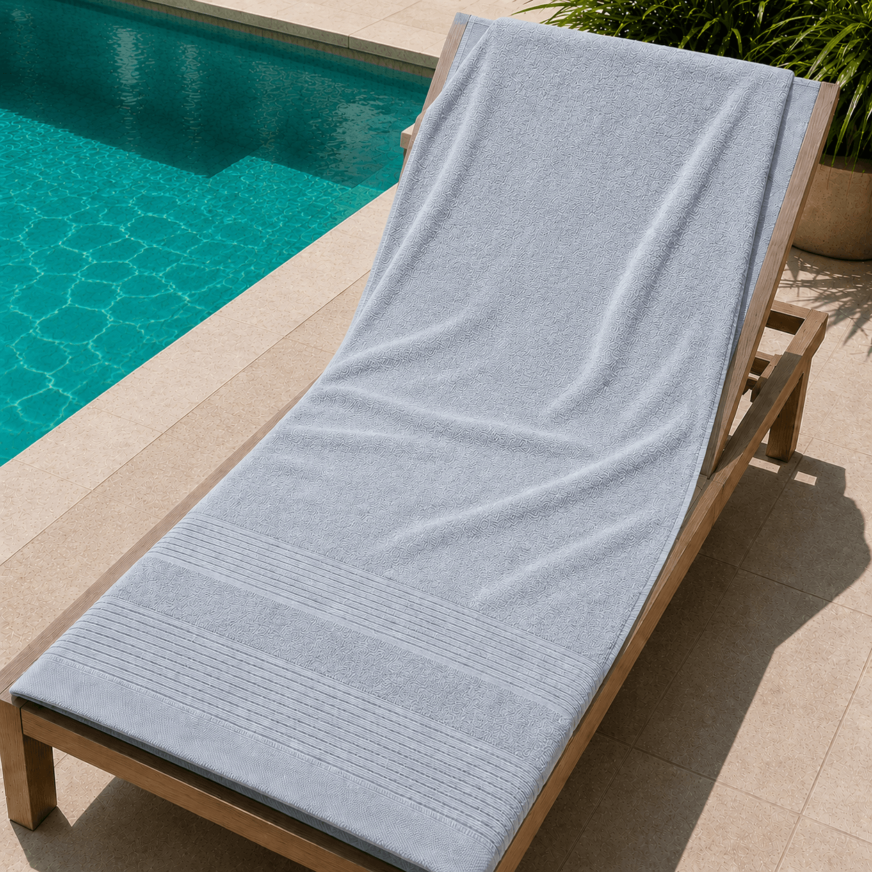 Πετσέτα Πισίνας - Spa 80X150 Light Grey
