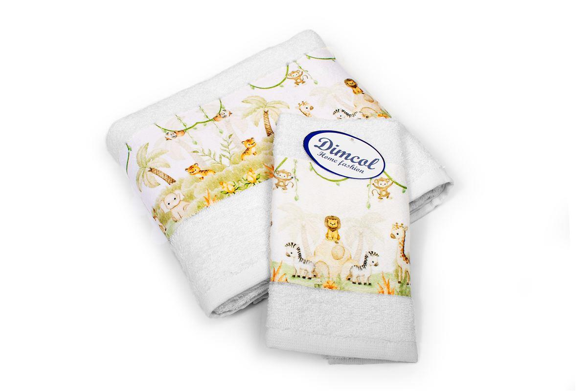 Πετσέτα Σετ 2 τεμ Με Ψηφιακή Εκτύπωση bebe Jungle 350 30X50