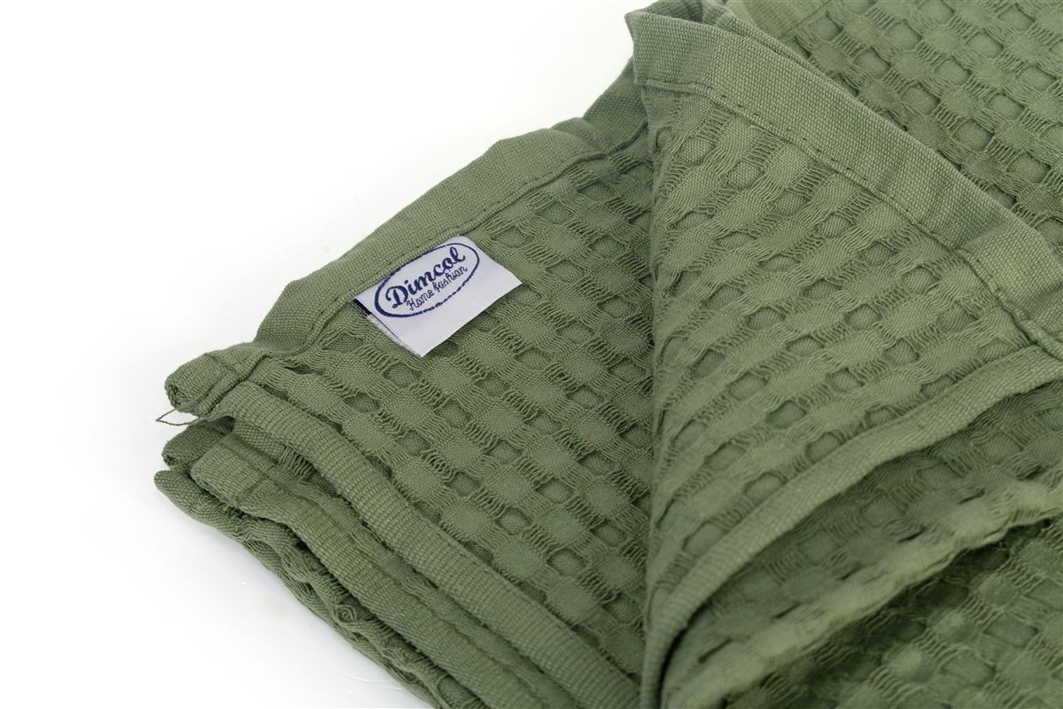 Κουβέρτα Πικέ Μονόχρωμη 325 gr/m² 225x270 Olive 100% Cotton