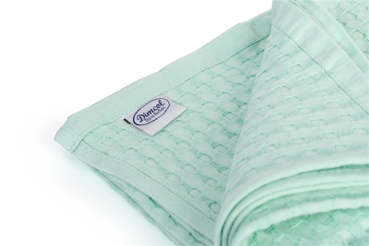 Κουβέρτα Πικέ Μονόχρωμη 325 gr/m² 255x270 Mint 100% Cotton