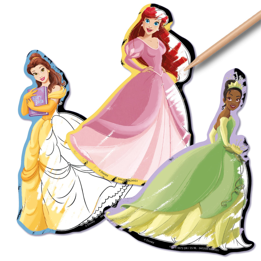 Alternative view of Disney Princess Παιδικό Σετ Scratch Art με 5 Αυτοκόλλητα