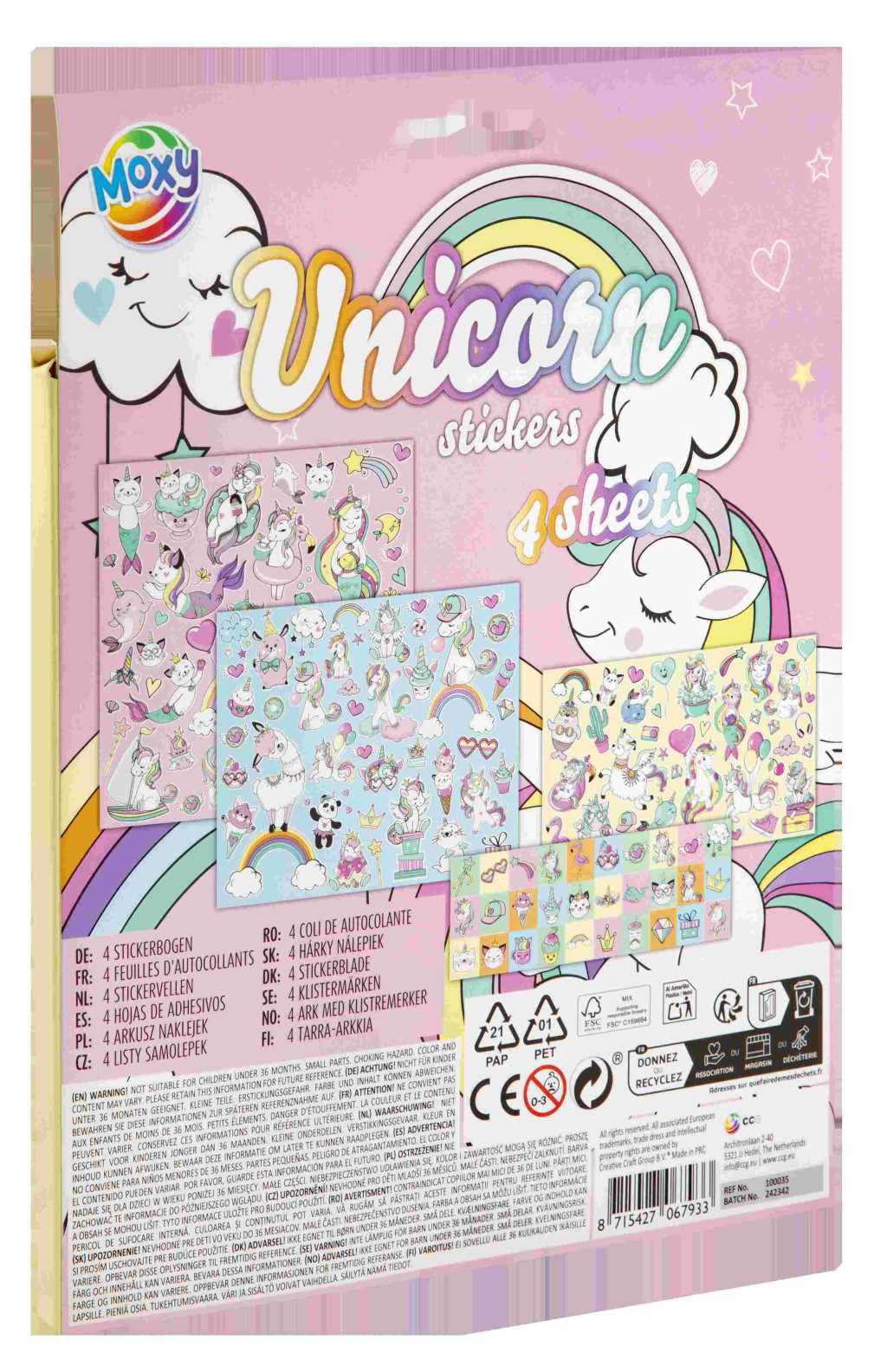 Alternative view of Unicorn Σετ Αυτοκόλλητων  Πάνω από 100 Τεμάχια