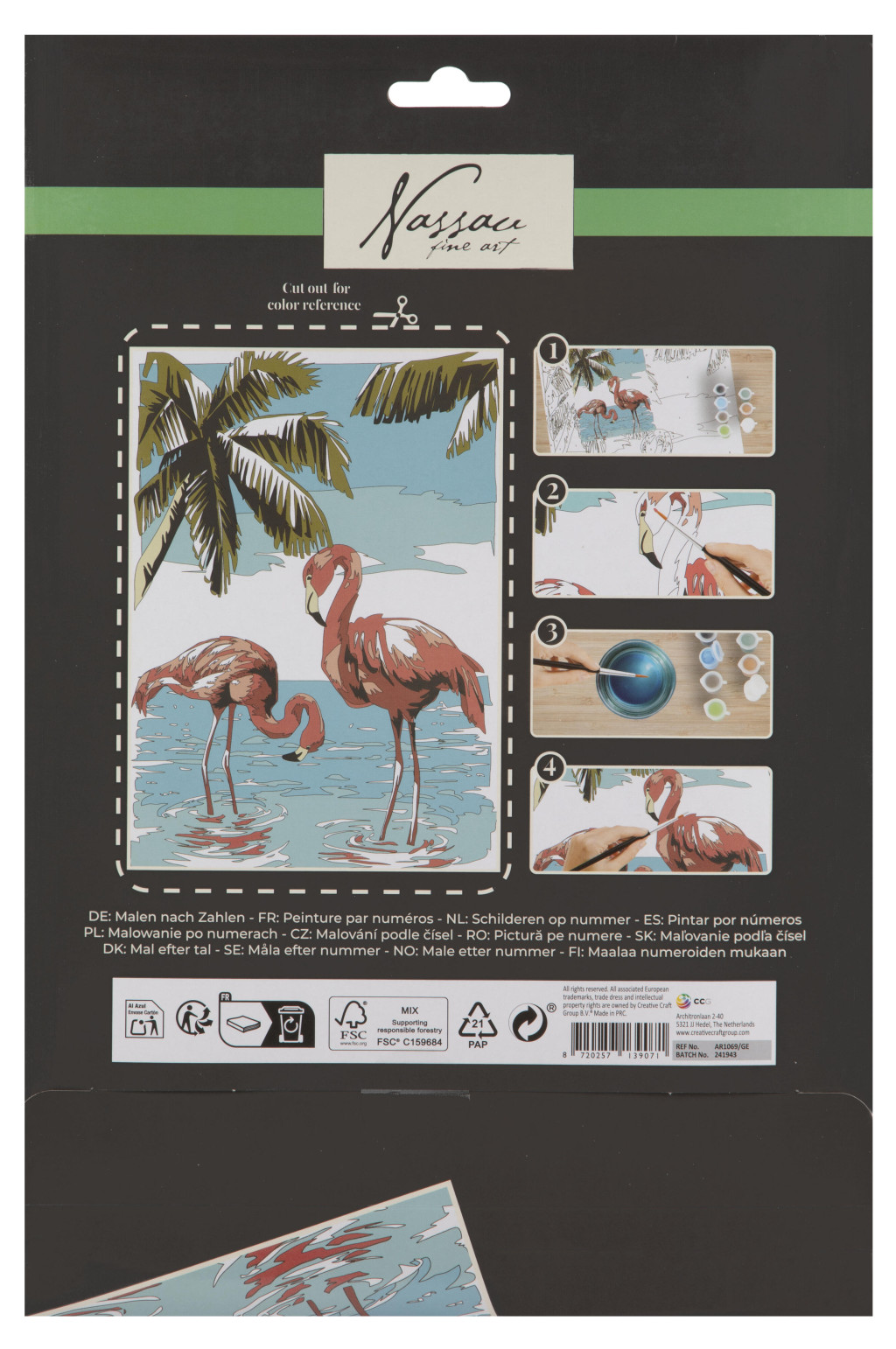 Alternative view of Flamingo Παιδικό Σετ Ζωγραφικής με Αριθμούς A4