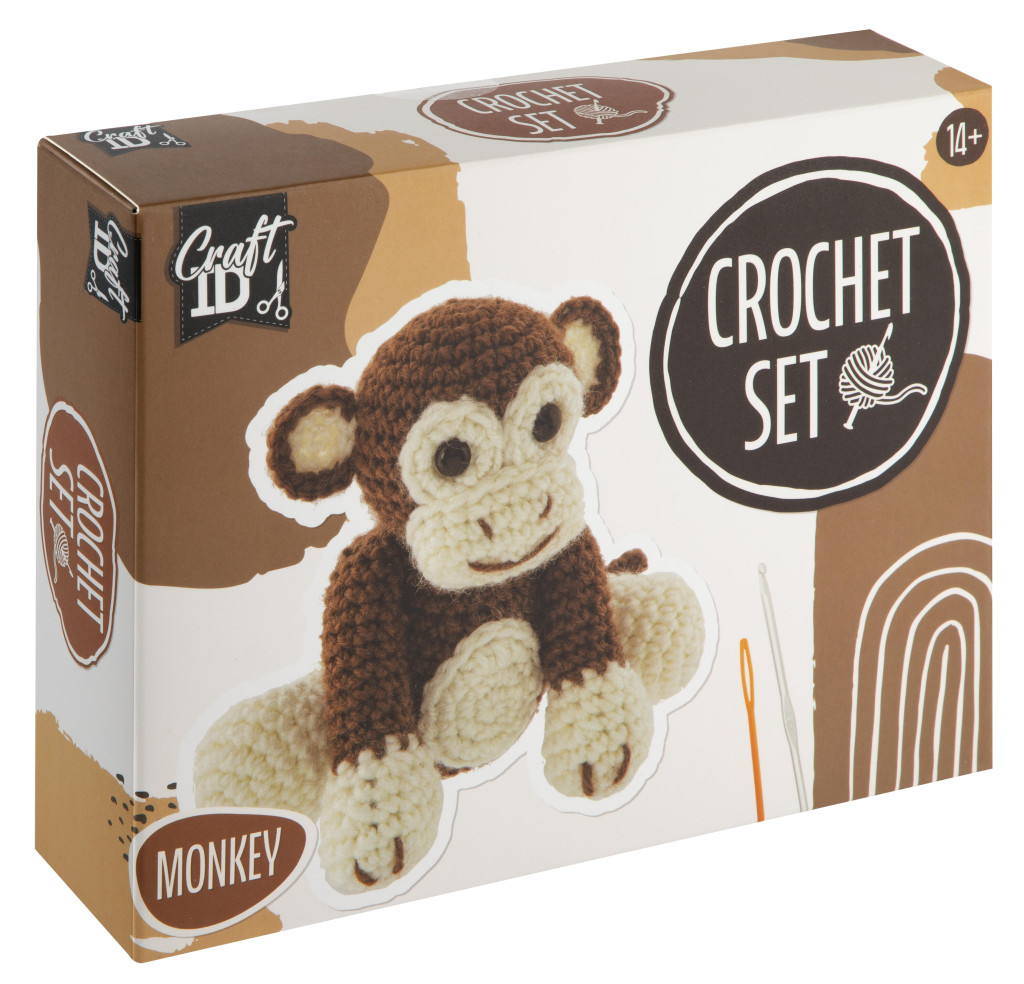 Monkey Δημιουργικό Σετ Πλεξίματος με Βελονάκι  Μαϊμουδάκι