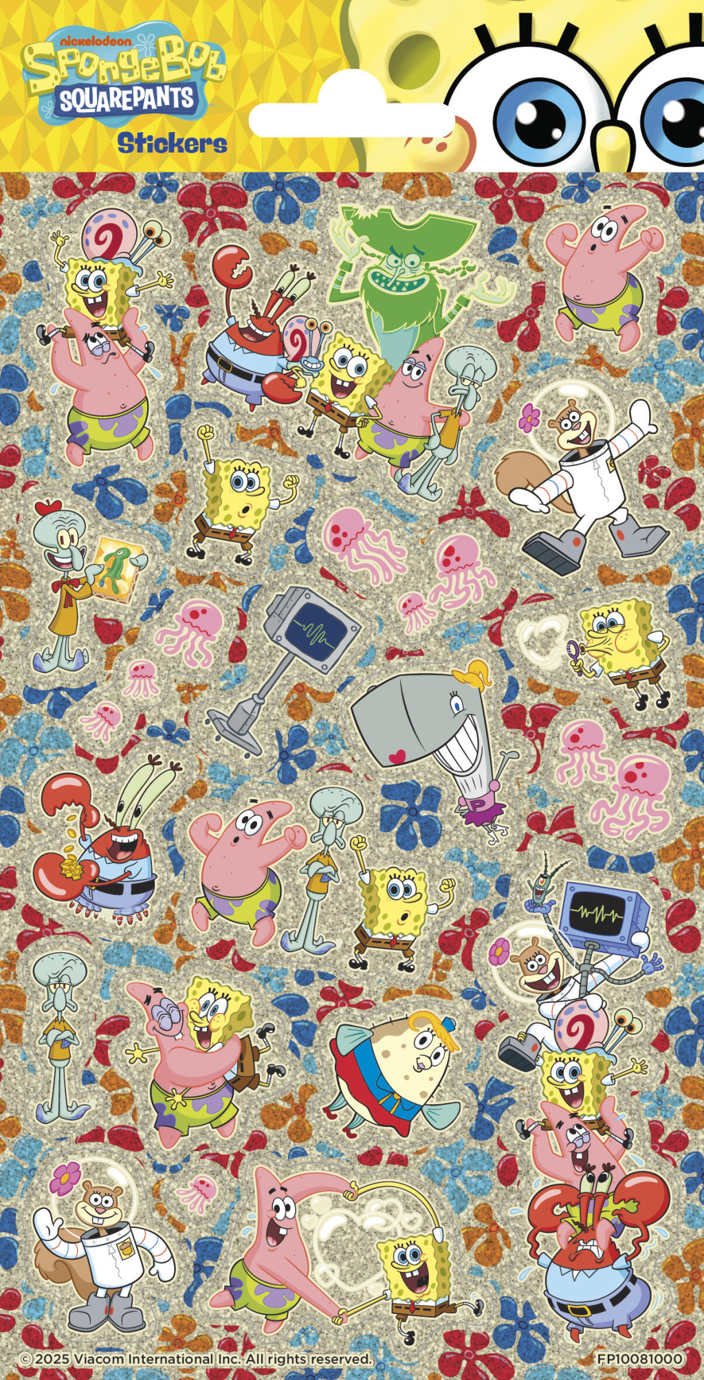 SpongeBob Παιδικά Αυτοκόλλητα 20 x 10 cm