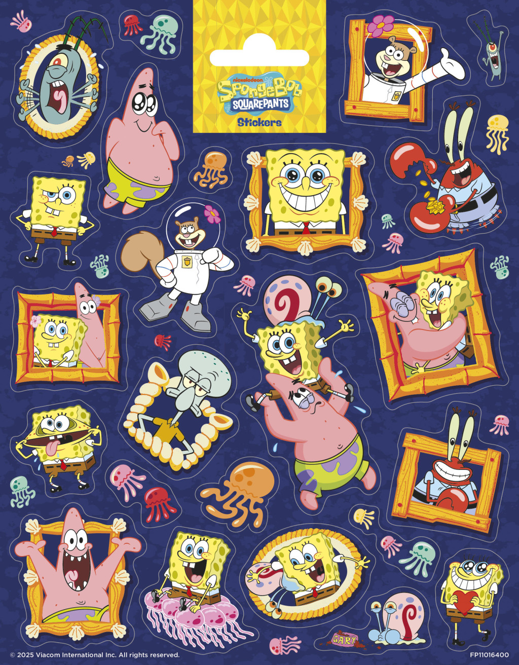 SpongeBob Παιδικά Αυτοκόλλητα 20 x 16 cm
