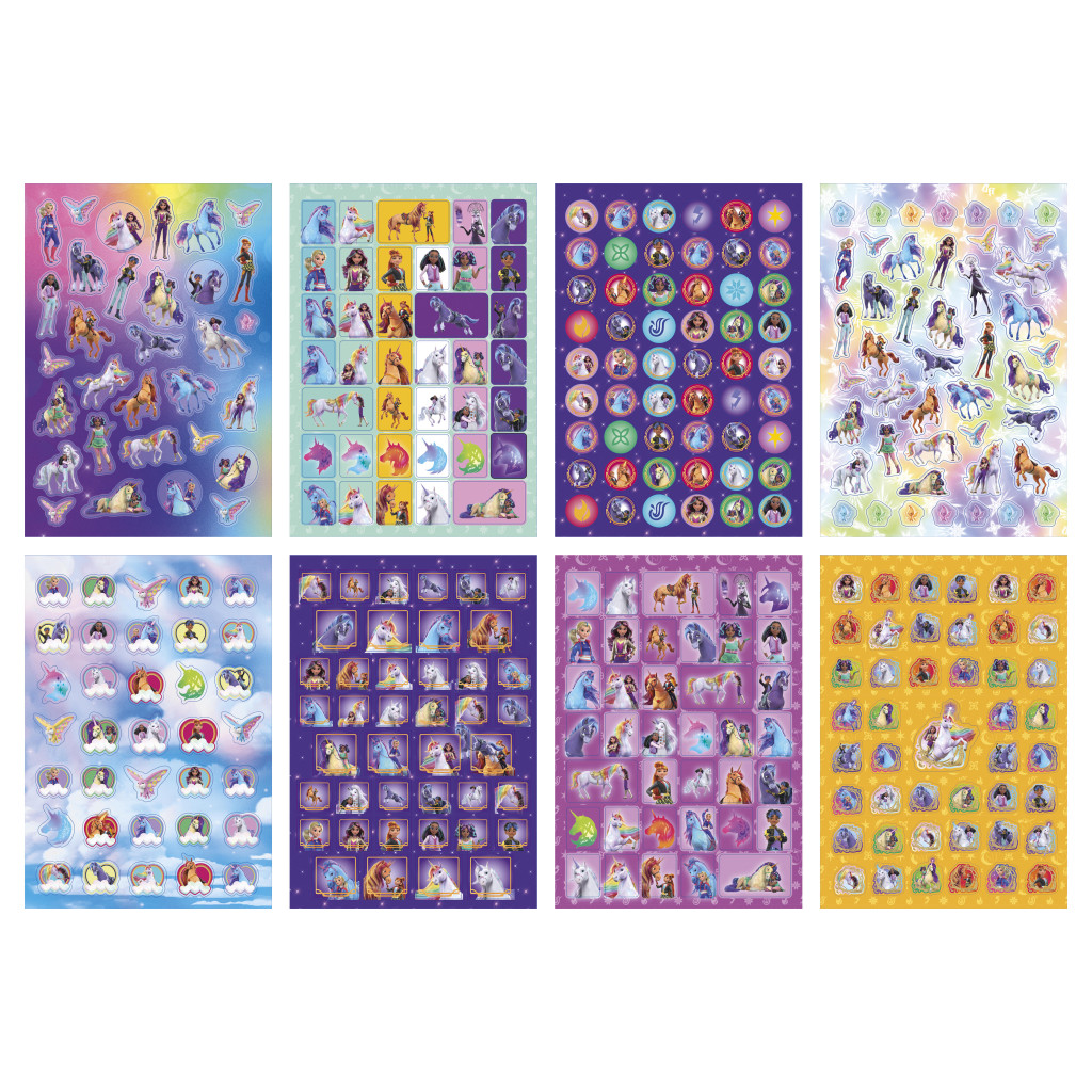 Alternative view of Unicorn Academy Άλμπουμ Αυτοκόλλητων με Glitter  8 Φύλλα