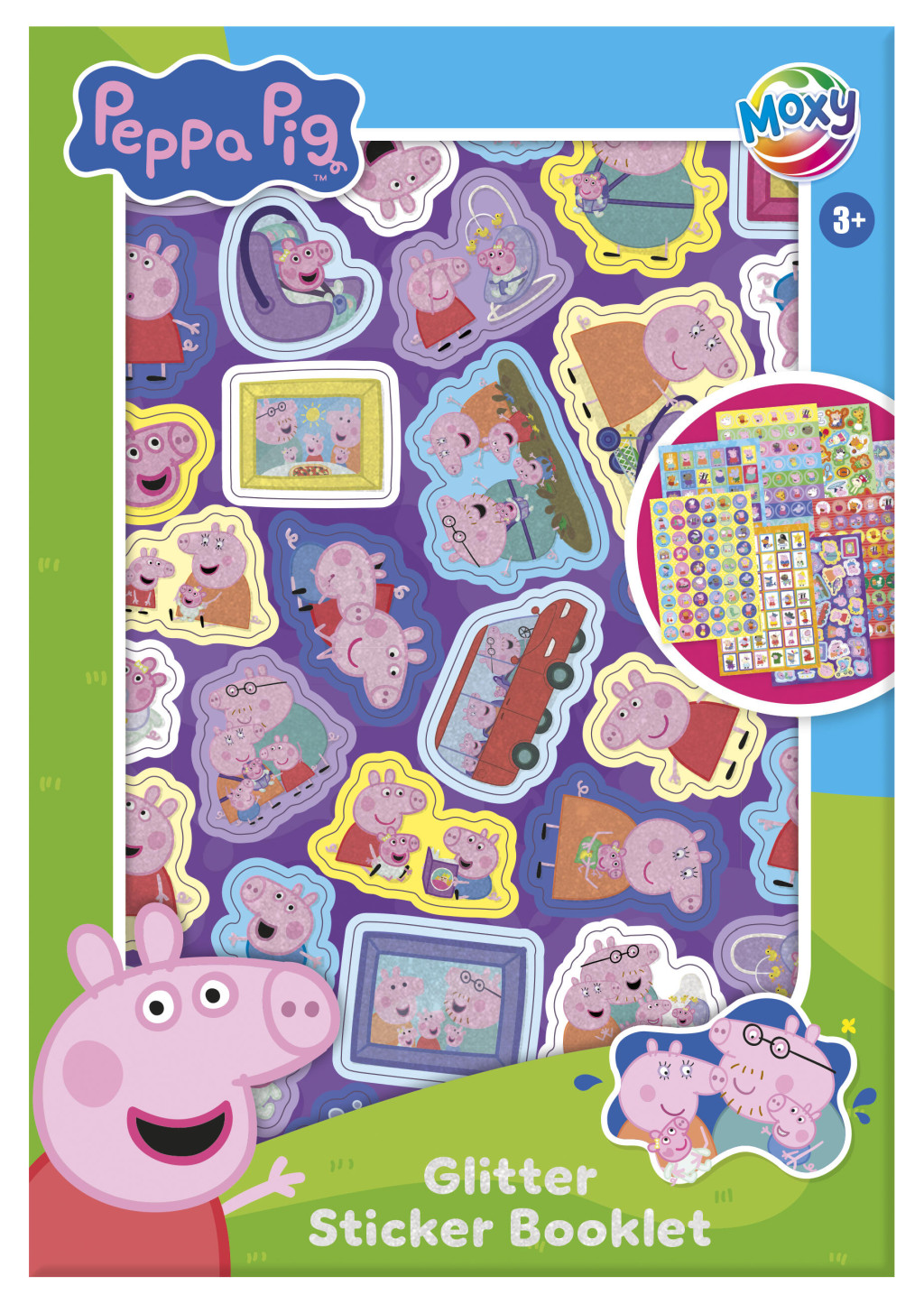 Peppa Pig Άλμπουμ Αυτοκόλλητων με Glitter  8 Φύλλα