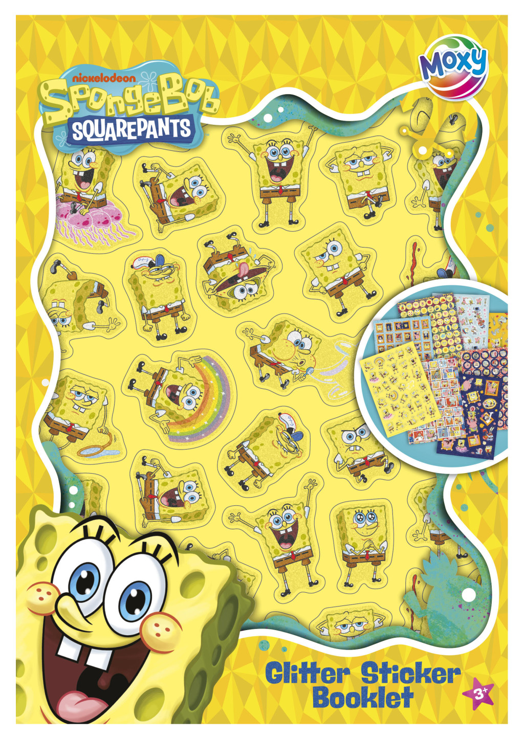 SpongeBob Άλμπουμ Αυτοκόλλητων με Glitter  8 Φύλλα