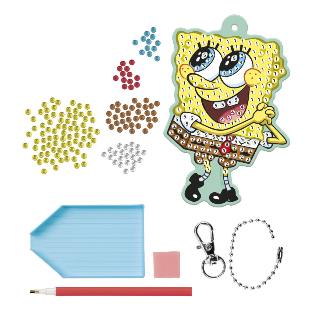Alternative view of SpongeBob Παιδικό Σετ Κατασκευής Μπρελόκ με Διαμαντάκια