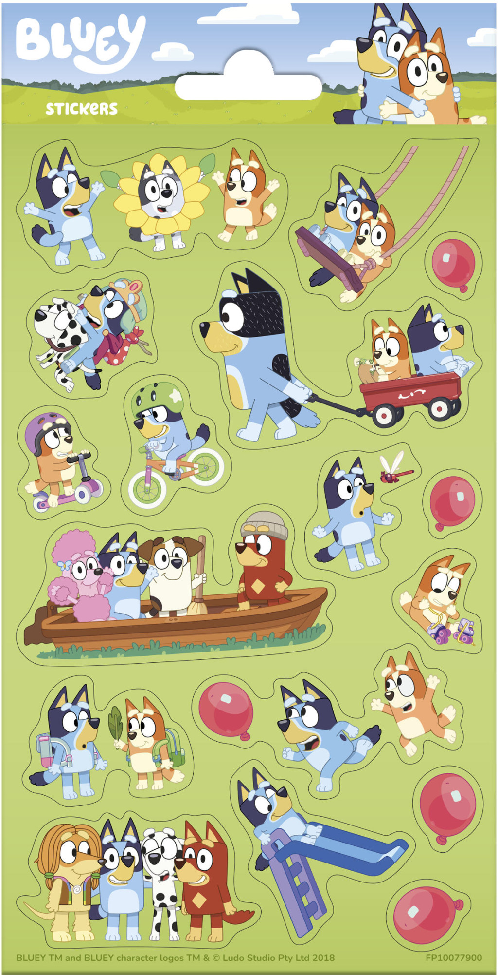 Bluey Play Σετ Αυτοκόλλητων 20×10 cm