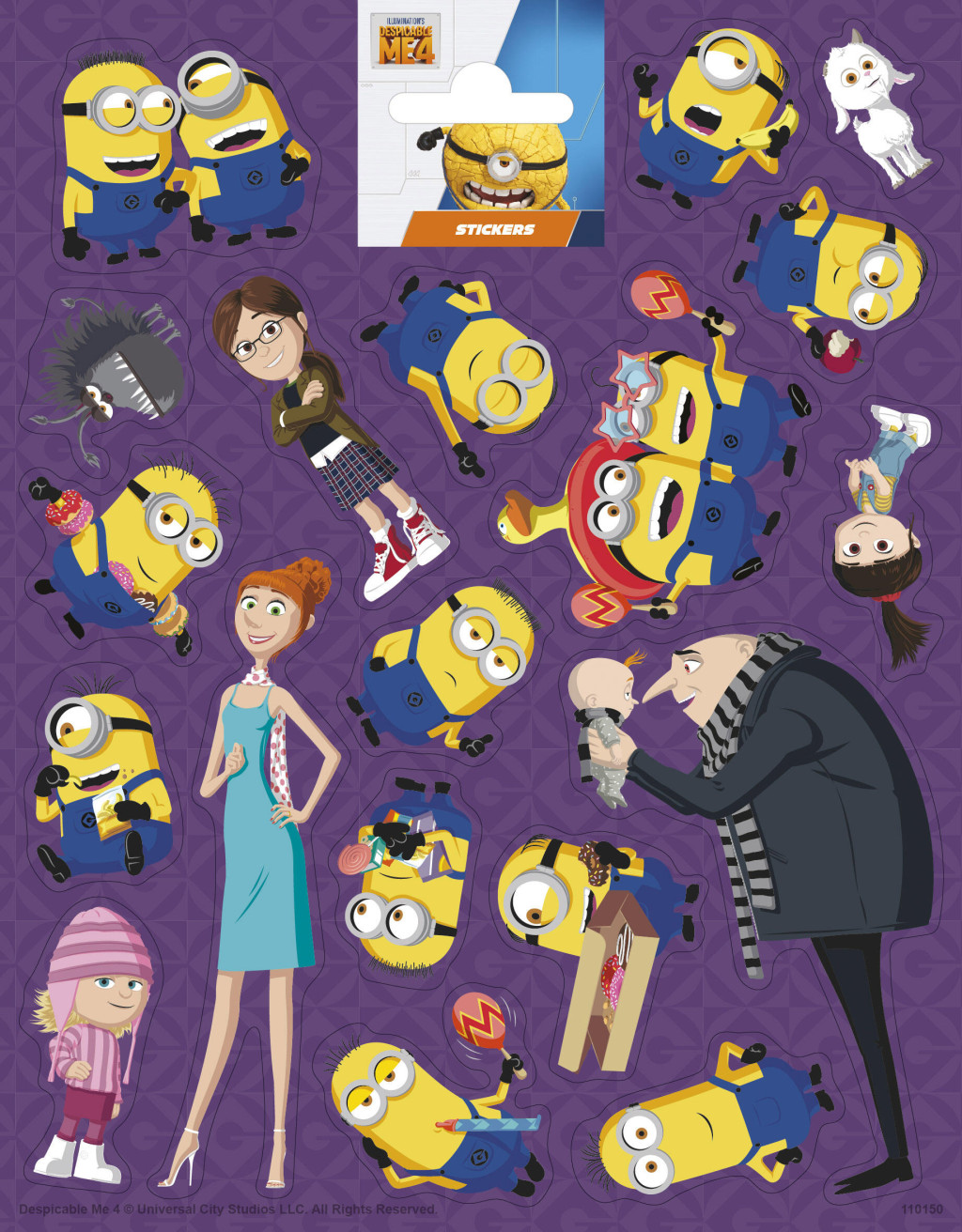 Minions Παιδικά Αυτοκόλλητα 20 x 16 cm