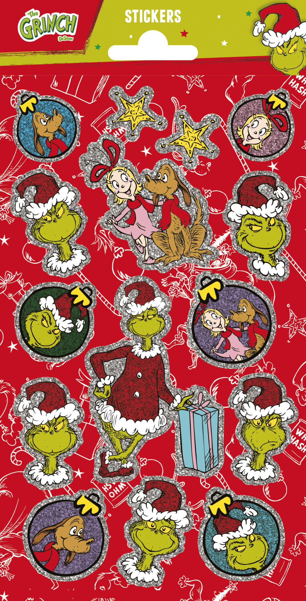 The Grinch Μεταλλικό Αυτοκόλλητο Foil 20 x 10 cm