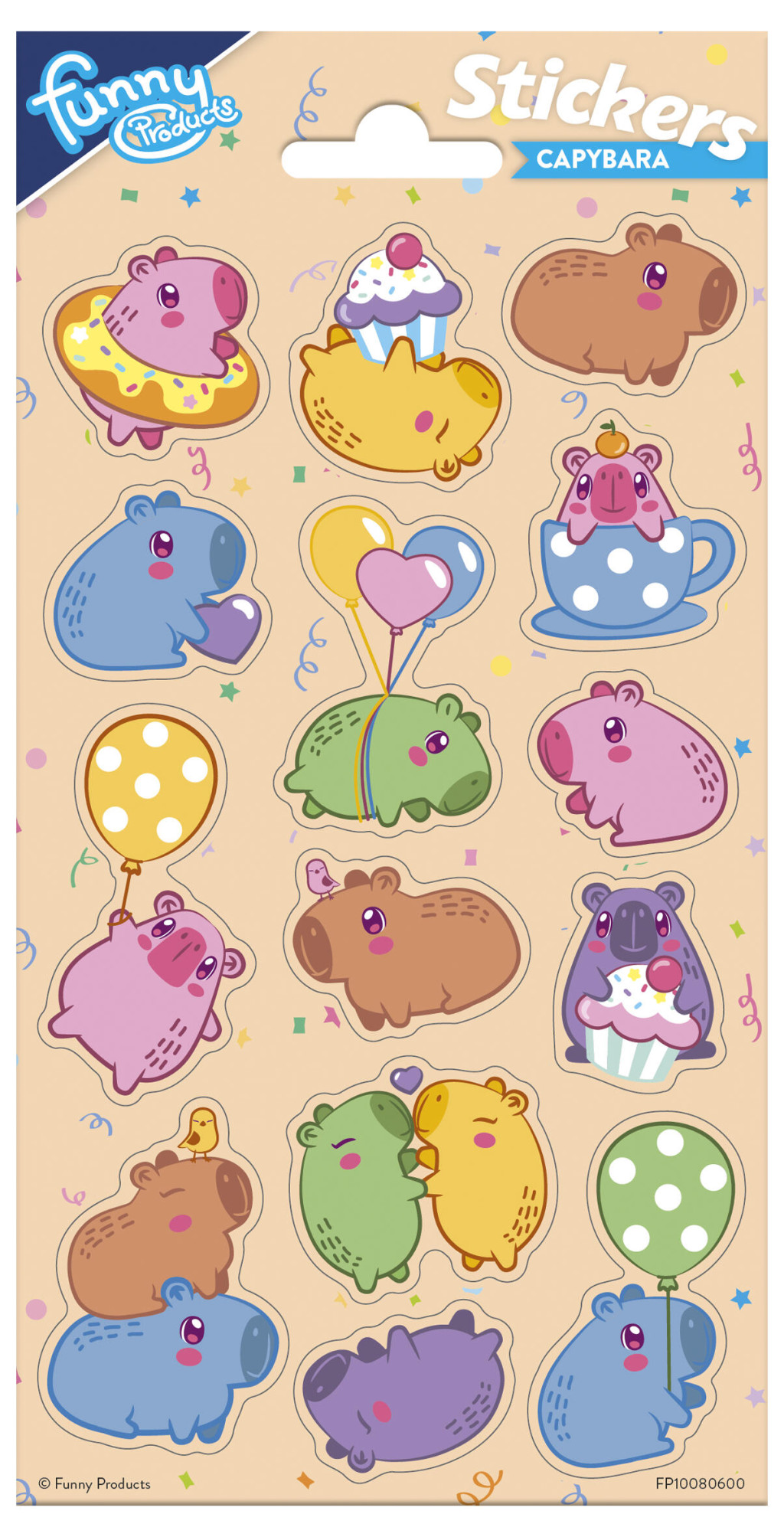 Capybara Παιδικά Αυτοκόλλητα 20 x 10 cm