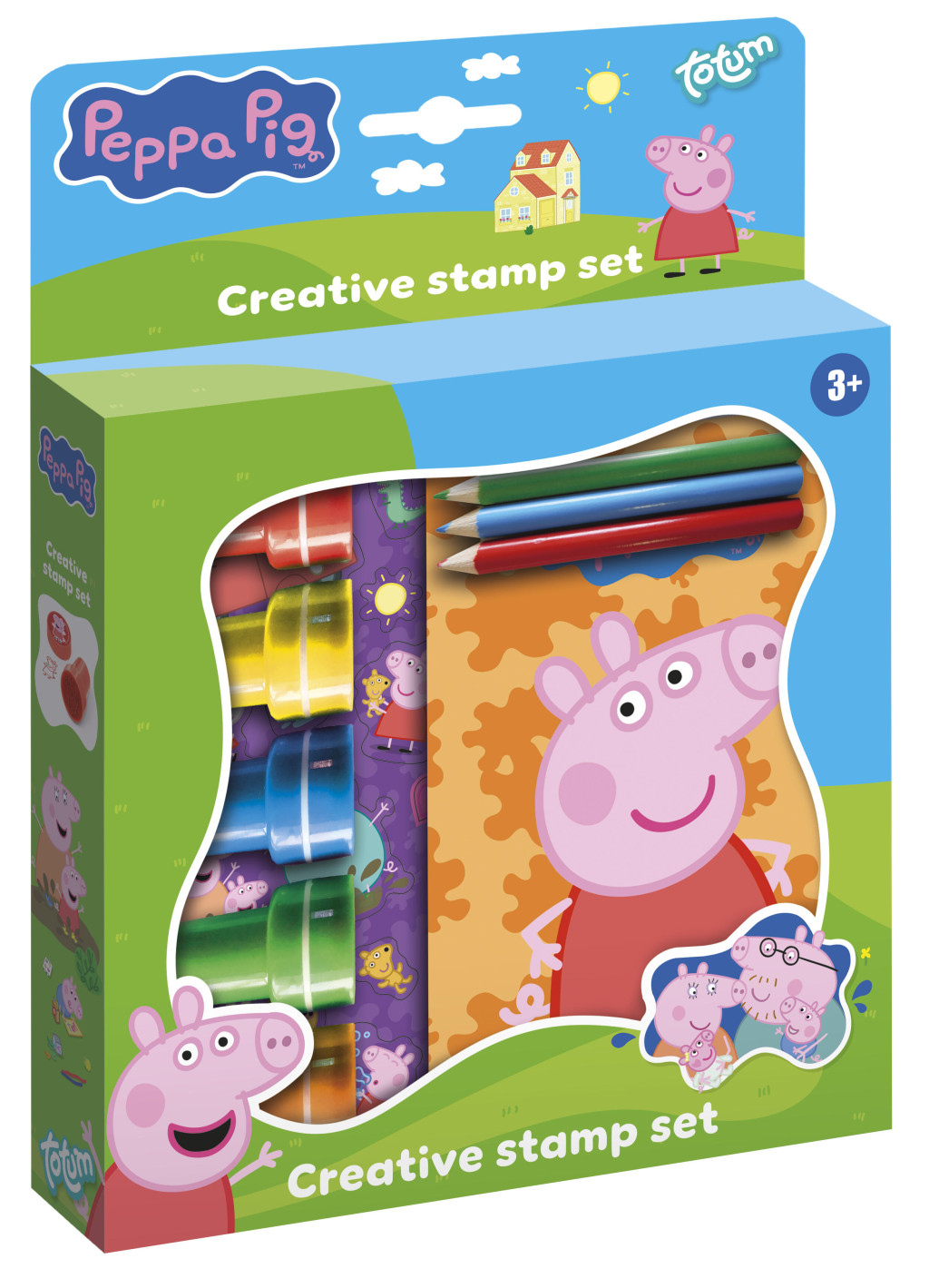 Peppa Pig Παιδικό Δημιουργικό Σετ με Σφραγίδες και Ζωγραφική