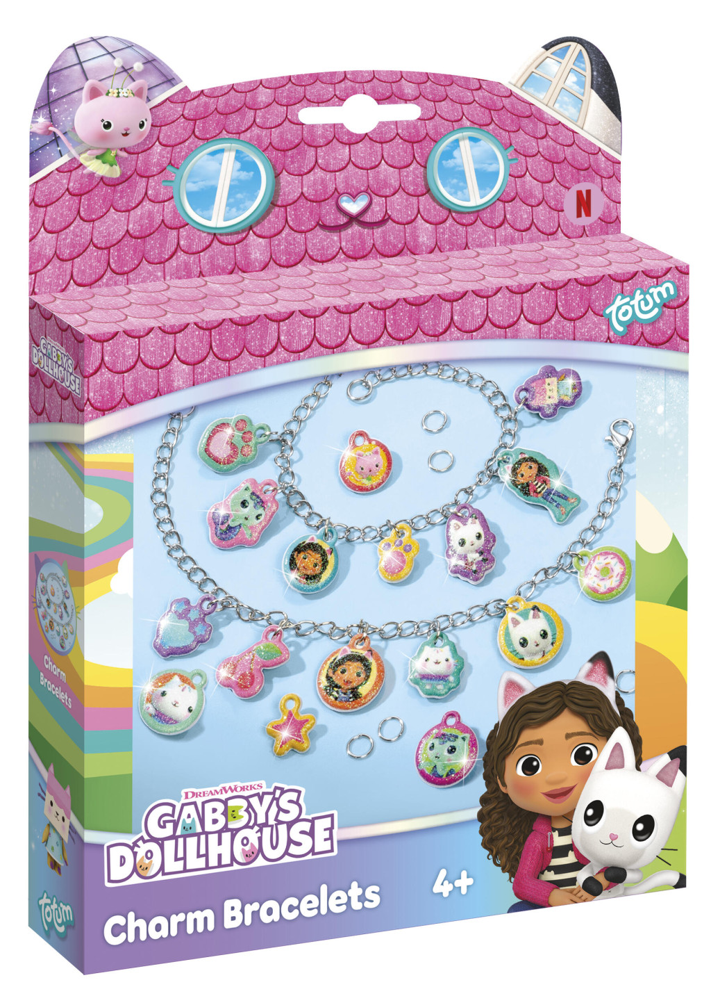 Gabby’s Dollhouse Παιδικό Σετ Κατασκευής 2 Βραχιολιών με 17 Charms