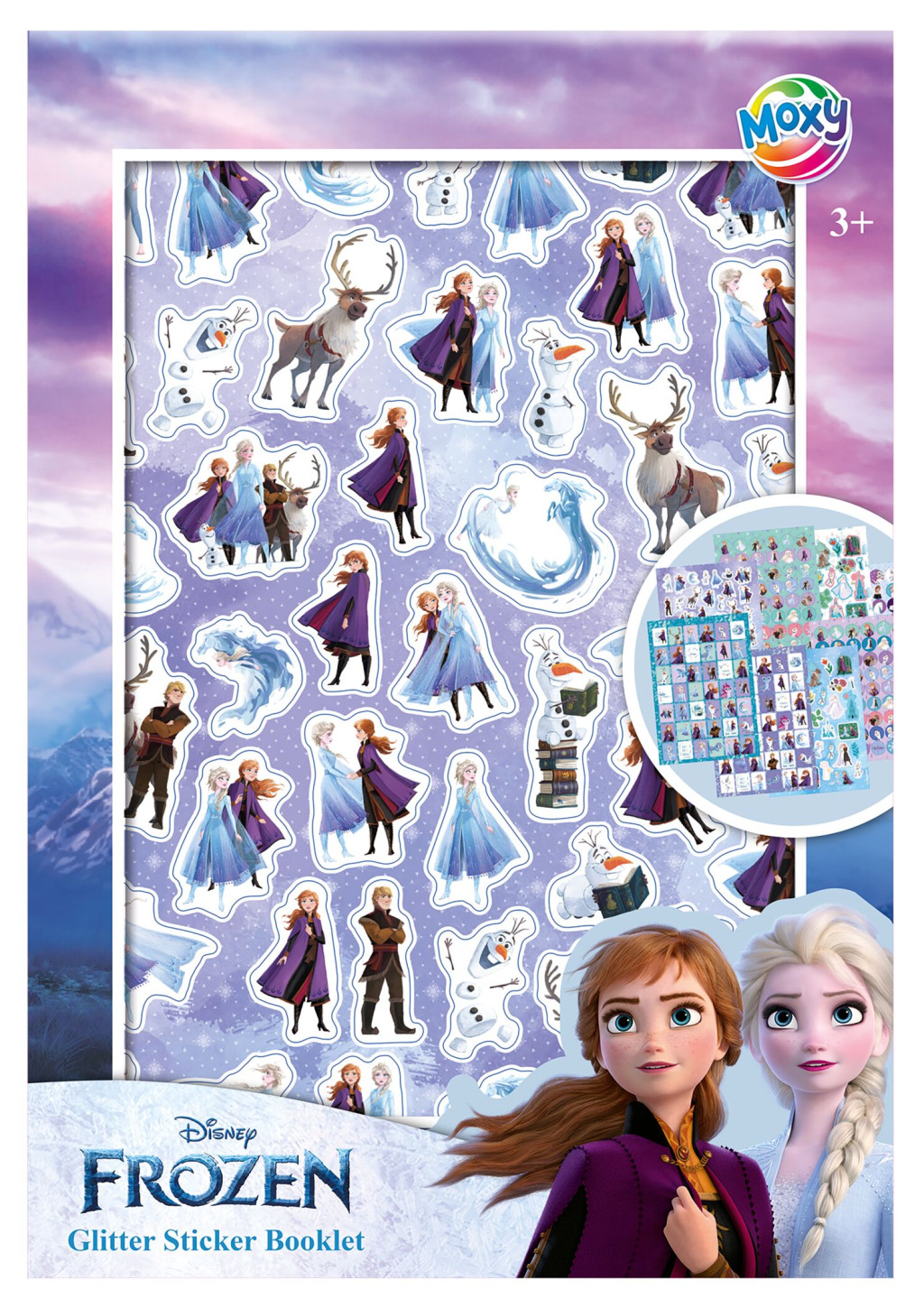Disney Frozen Adventure glitter Βιβλίο με Αυτοκόλλητα για Παιδιά
