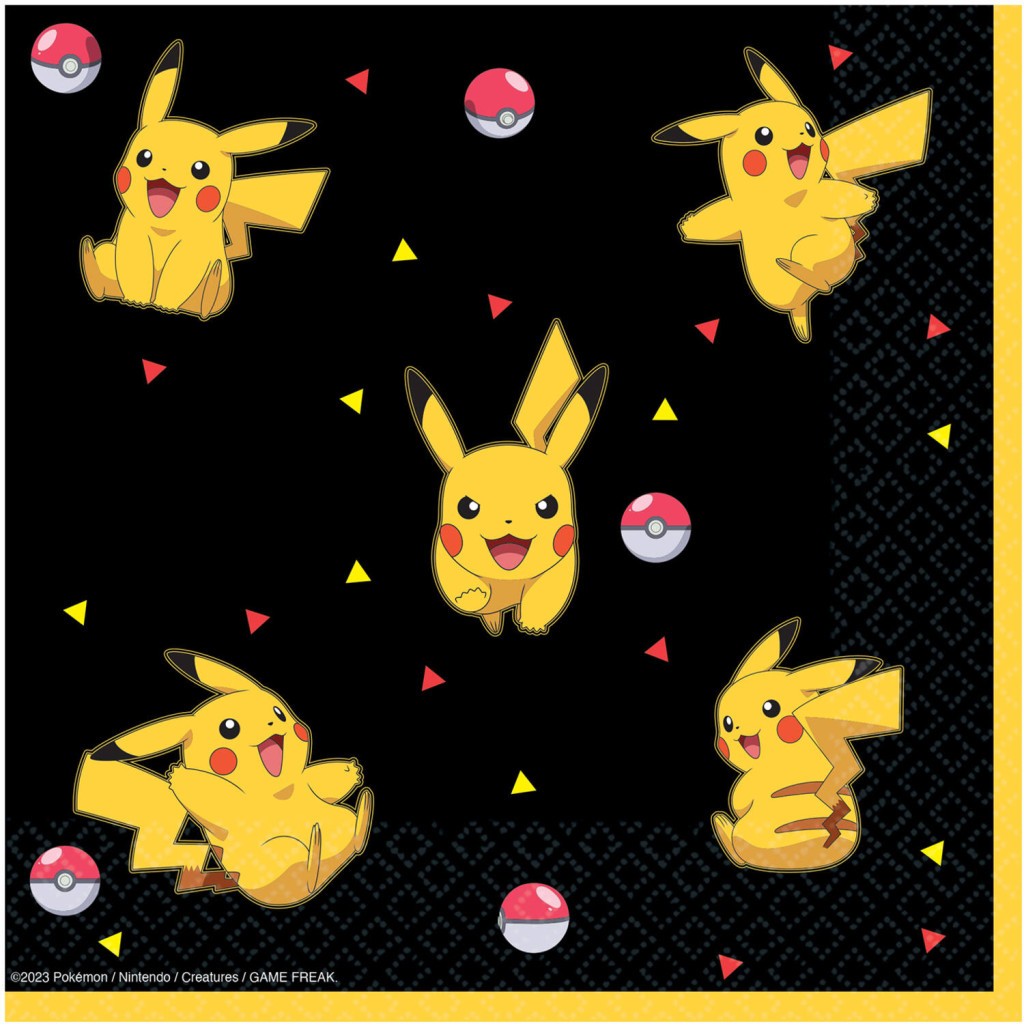 Pokémon Yellow Thunder χαρτοπετσέτες 16 τεμ 33x33 cm