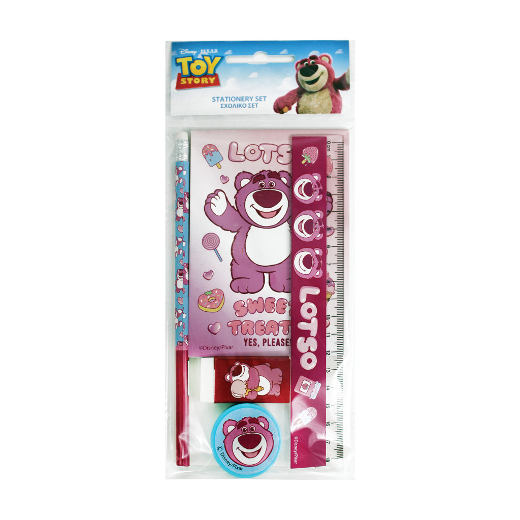 Disney Toy Story Lotso Jam Σετ Γραφικής Ύλης 5 Τεμαχίων