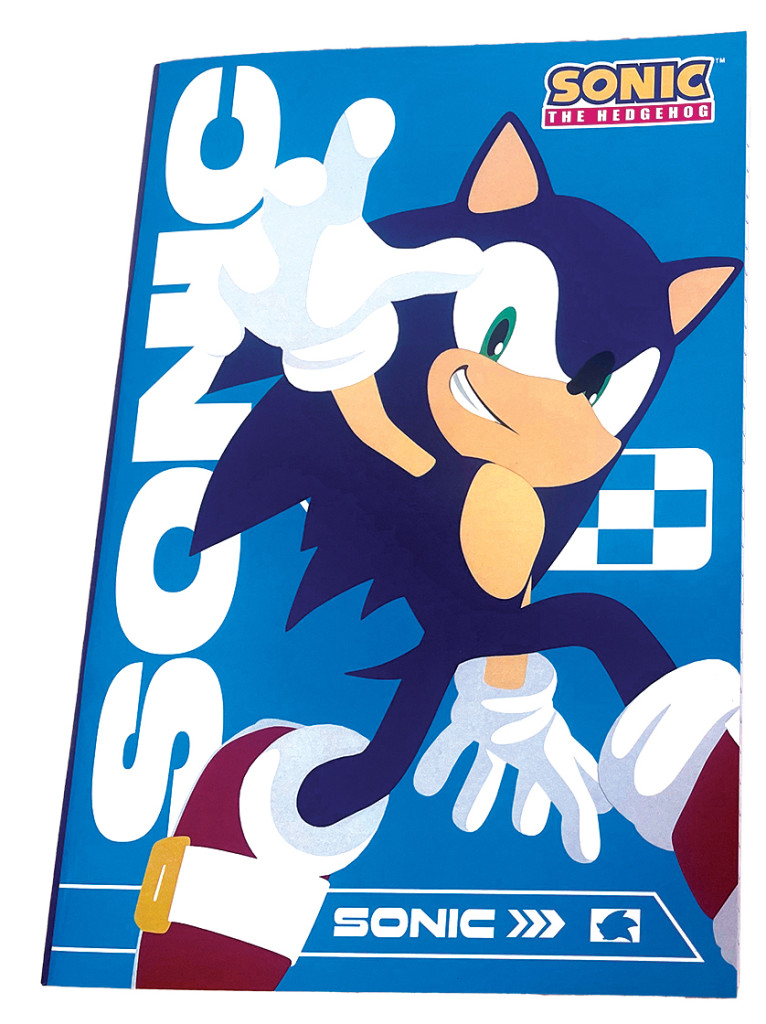 Sonic the Hedgehog Speedy Brainrot Τετράδιο B5 40 Σελίδων με Γραμμές