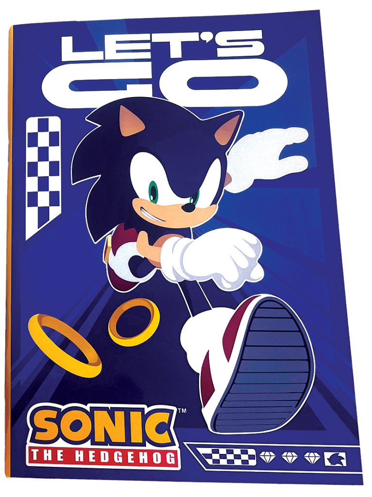 Sonic the Hedgehog Let's Go Τετράδιο B5 με Γραμμές 40 Σελίδων