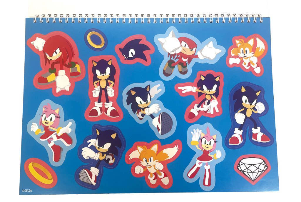 Alternative view of Sonic the Hedgehog Speedy Σπιράλ Μπλοκ Ζωγραφικής Α4 με 40 Φύλλα και Αυτοκόλλητα
