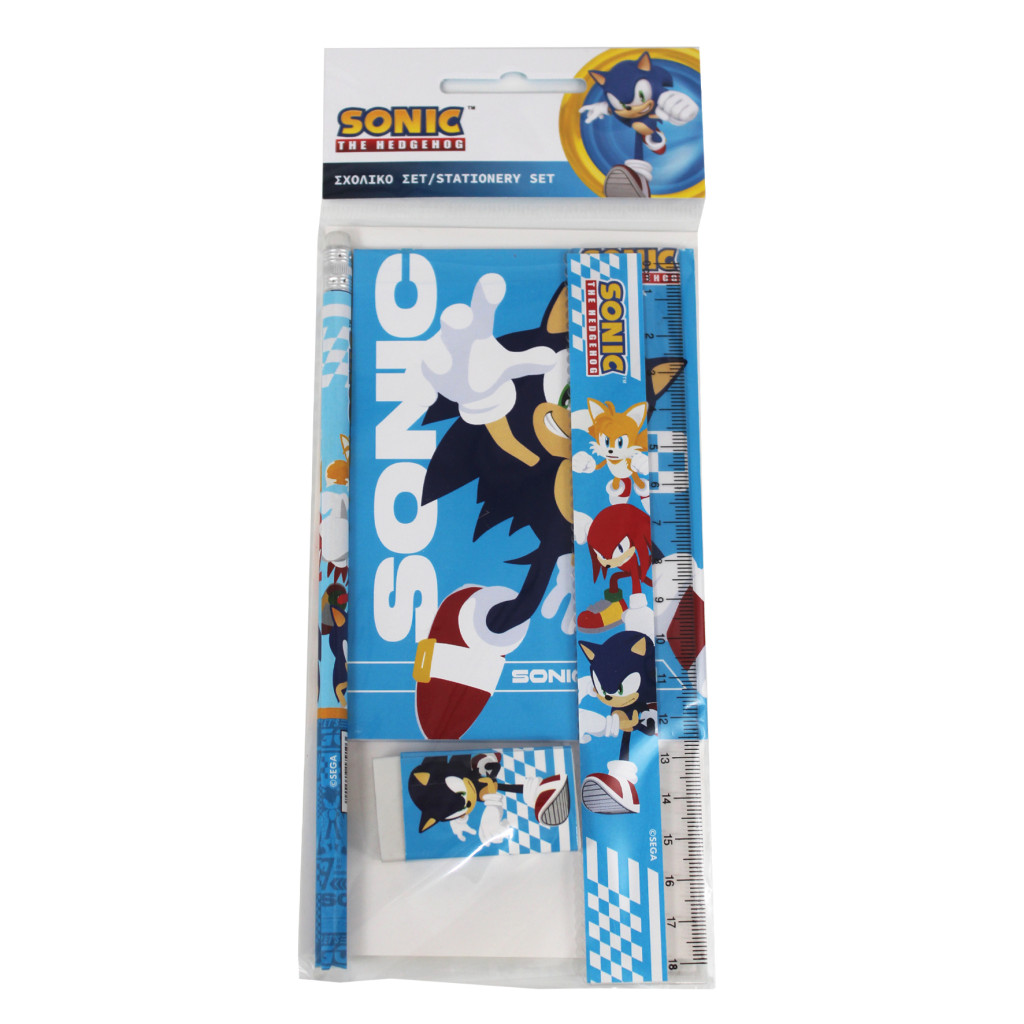 Sonic the Hedgehog Trio Σετ Γραφής 5 Τεμαχίων