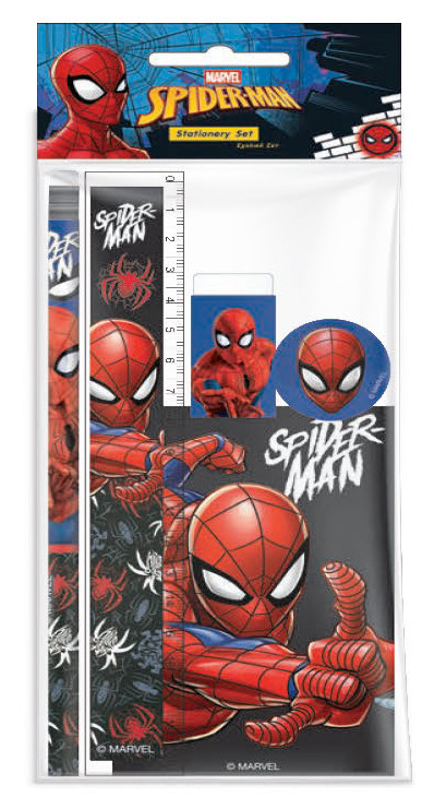 Spiderman Web Head Σετ Γραφικής Ύλης 5 Τεμαχίων