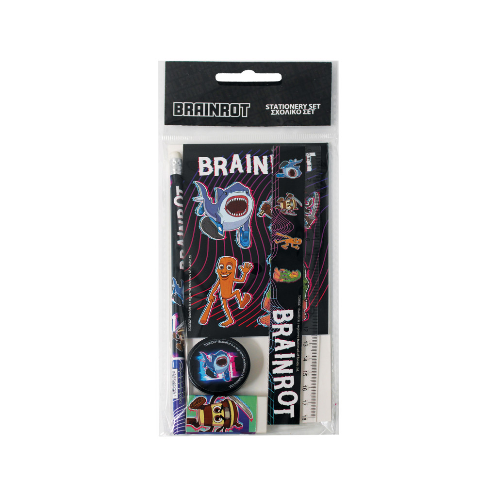 Brainrot Vibes Σετ Γραφικής Ύλης 5 Τεμαχίων