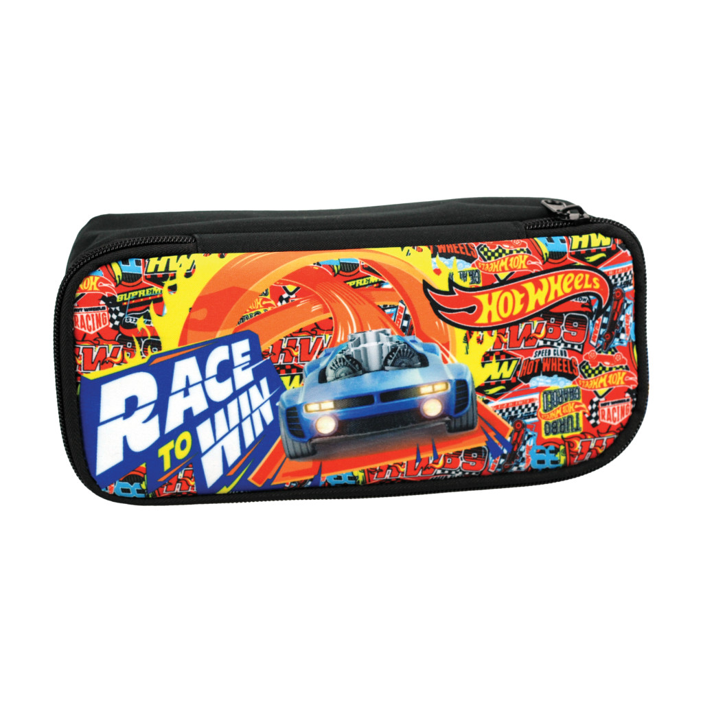 Hot Wheels Race to Win Κασετίνα με 2 Θήκες 23.5 cm