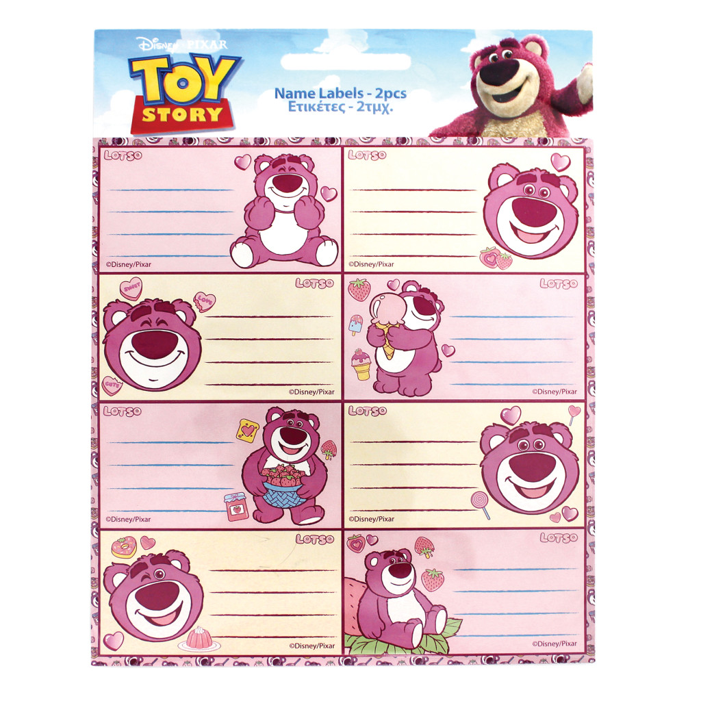 Disney Toy Story Lotso Σετ Ετικέτες Τετραδίου 16 Τεμαχίων
