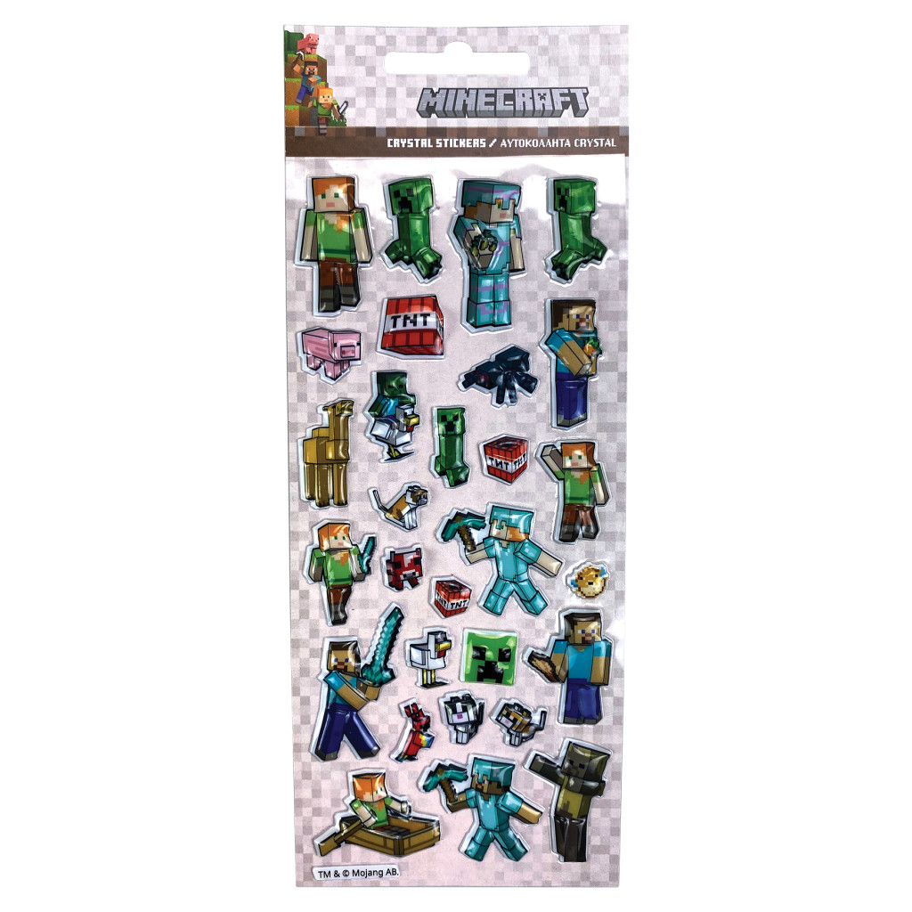 Minecraft Creepers Need Hugs Τρισδιάστατα Bubble Αυτοκόλλητα