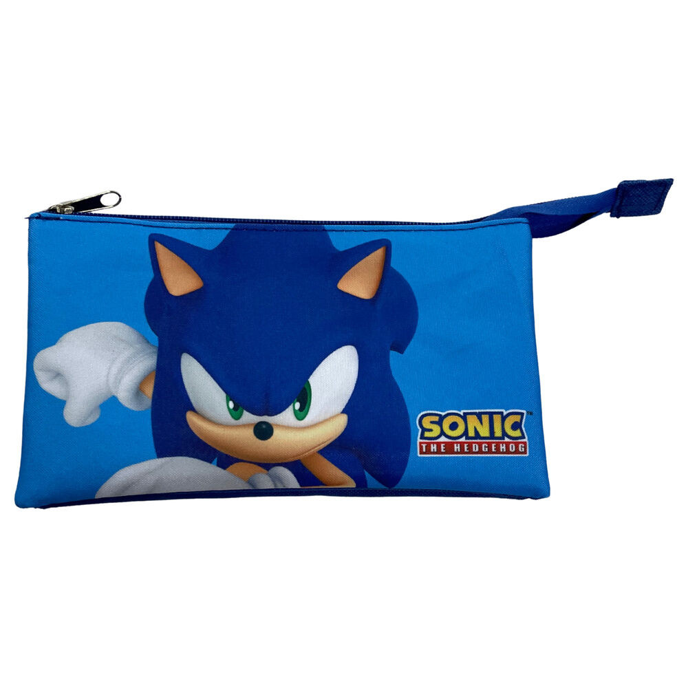 Sonic the Hedgehog Παιδική Κασετίνα 3 Θέσεων 22 cm