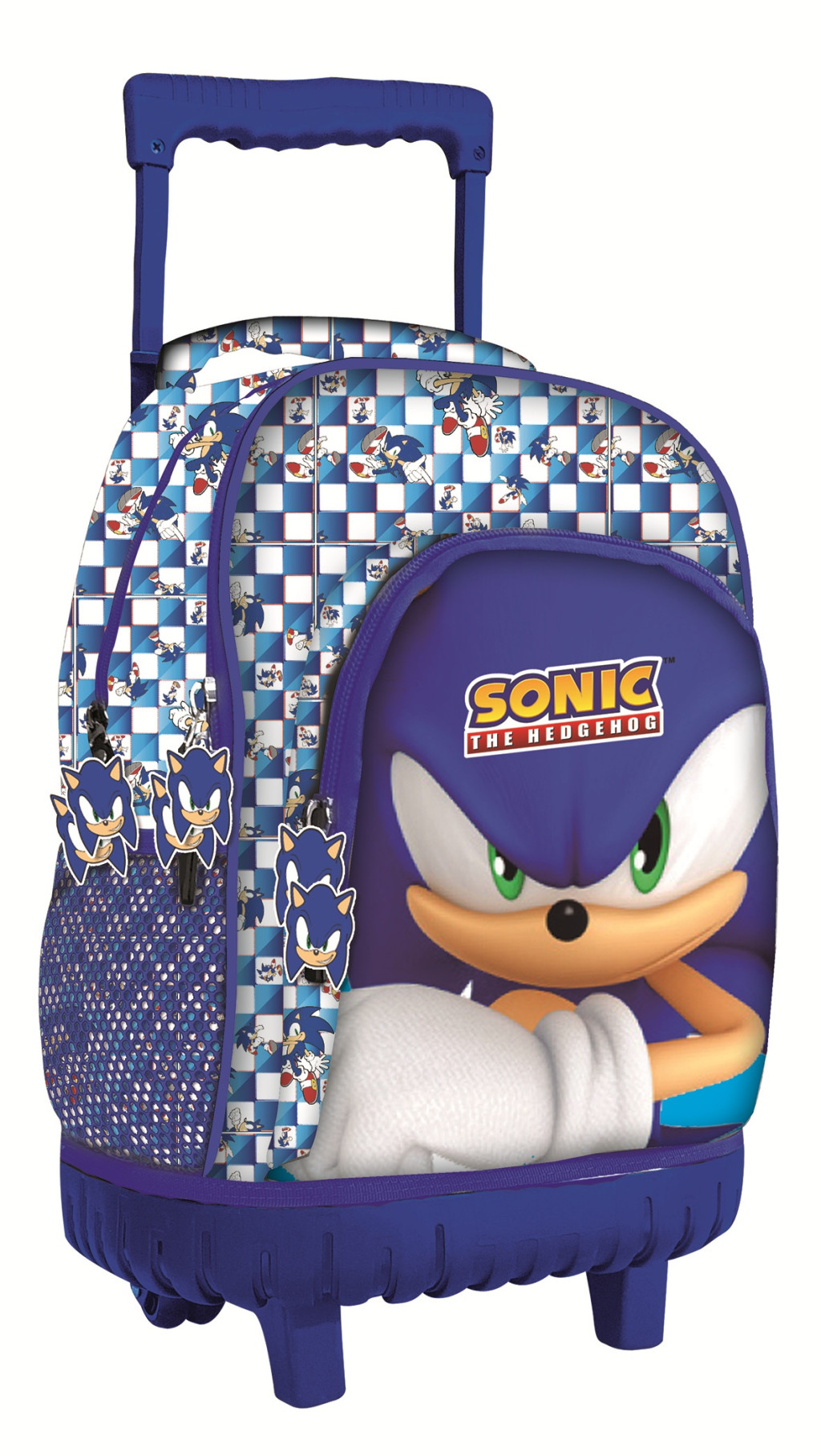 Sonic the Hedgehog Premium Παιδική Σχολική Τσάντα Τρόλεϊ 3 Θέσεων 44×33×22 cm