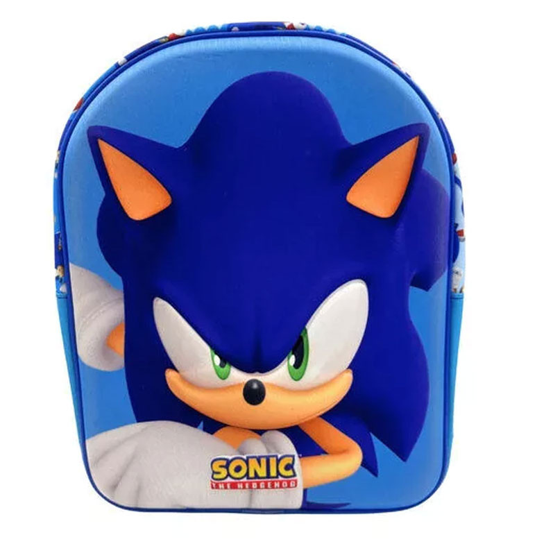 Sonic the Hedgehog 3D Παιδική Τσάντα Πλάτης 30×24×8 cm