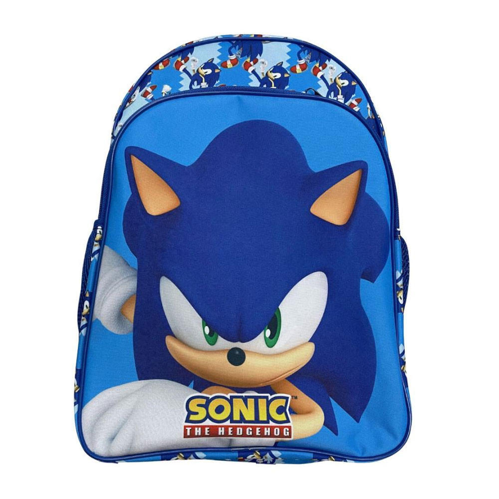 Sonic the Hedgehog Παιδική Σχολική Τσάντα Πλάτης 40×30×17 cm