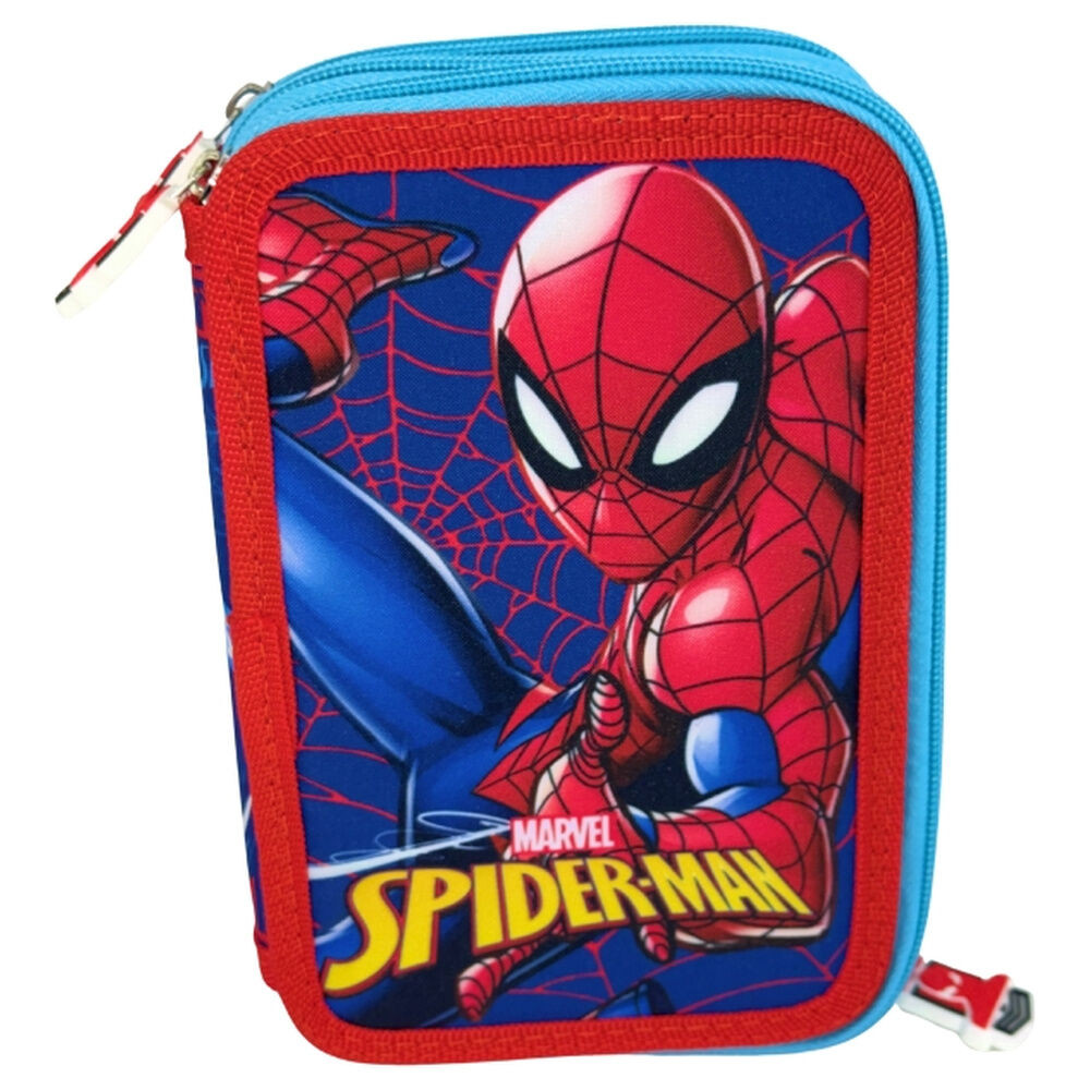 Spiderman Γεμάτη Τριώροφη Παιδική Κασετίνα GIOTTO 41 Τεμαχίων