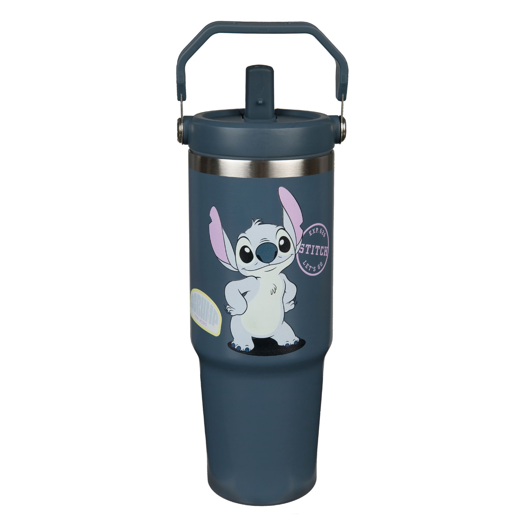 Disney Lilo & Stitch Παιδικό Παγούρι από Ανοξείδωτο Ατσάλι Μπλε 10 x 10 x 23