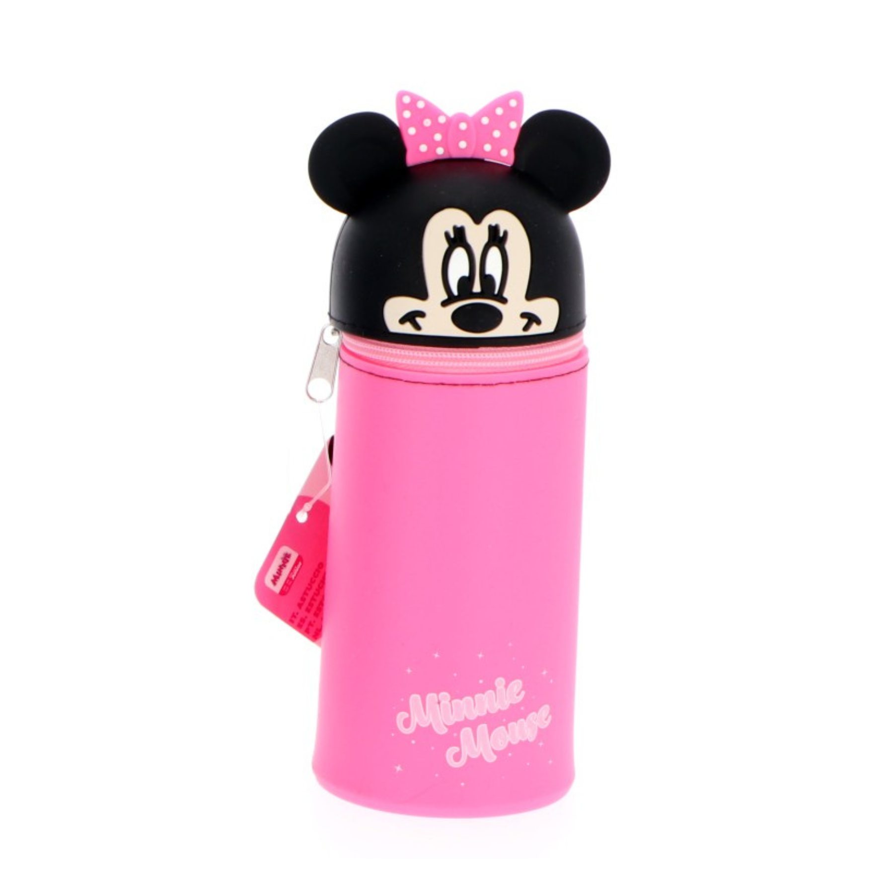 Disney Minnie Mouse Σιλικονούχα Κασετίνα Μολυβοθήκη Ροζ 6 x 6 x 19 εκ