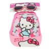 Hello Kitty Παιδικό Καπέλο με Γυαλιά Ηλίου Ροζ Βαμβακερό 53 cm