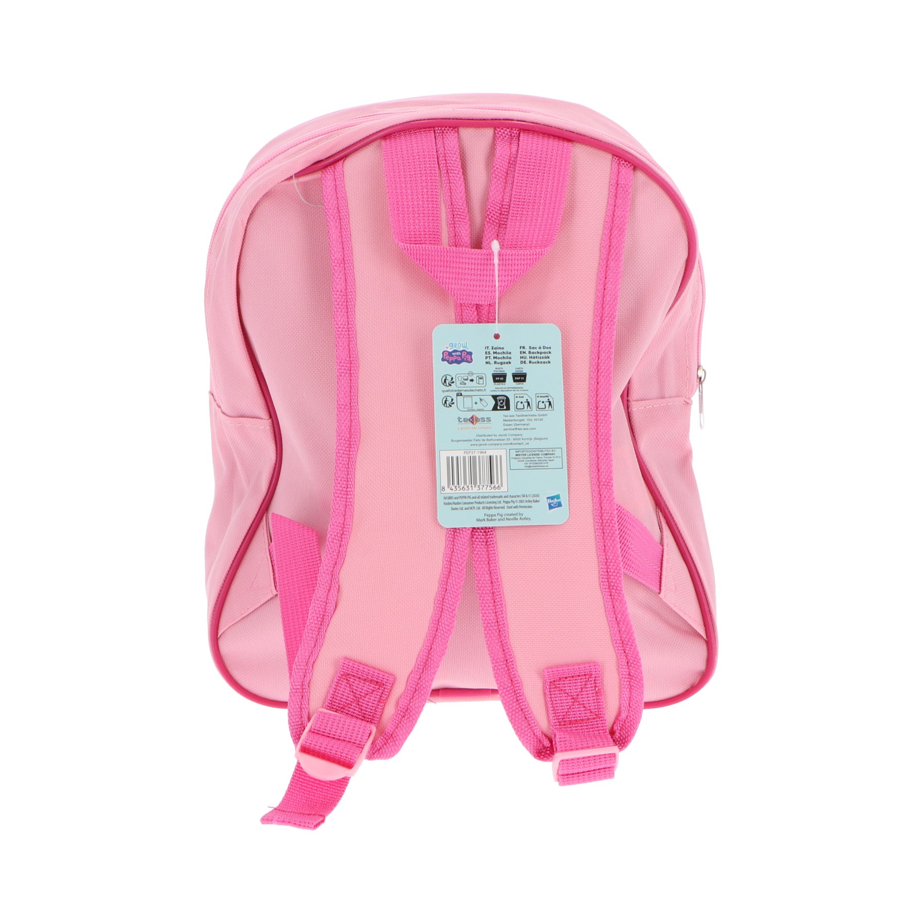 Peppa Pig Παιδικό Σακίδιο Πλάτης Ροζ 26 x 10 x 30 εκ