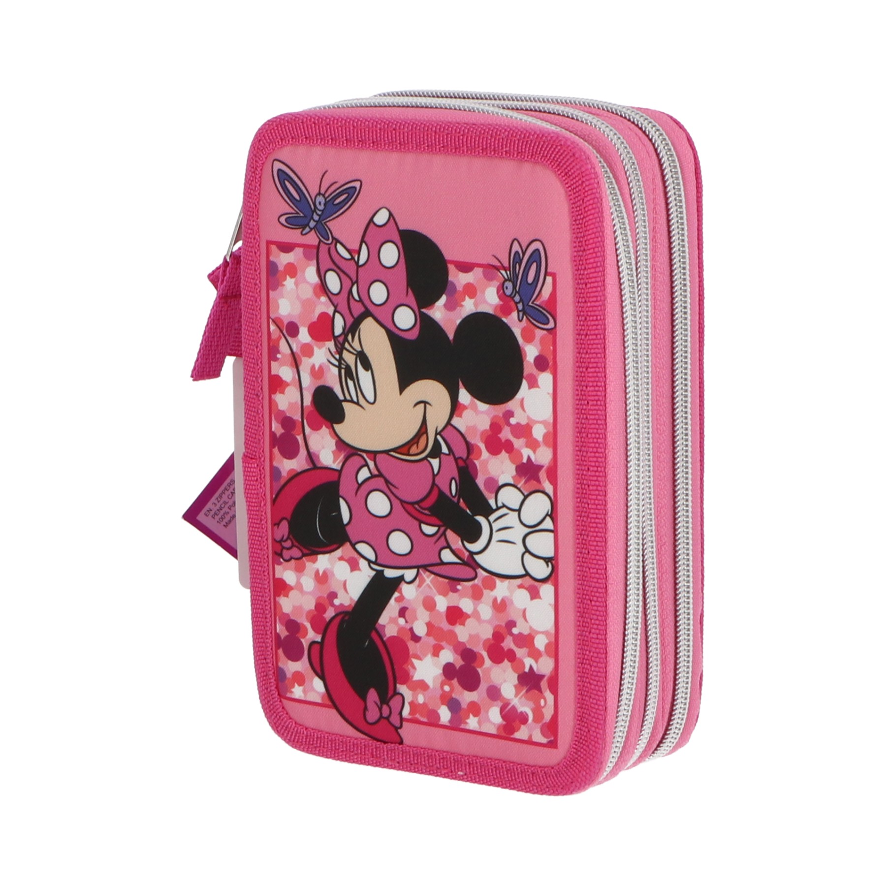 Disney Minnie Mouse Γεμάτη Παιδική Κασετίνα 3 Θέσεων  44 Τεμαχίων Ροζ 19