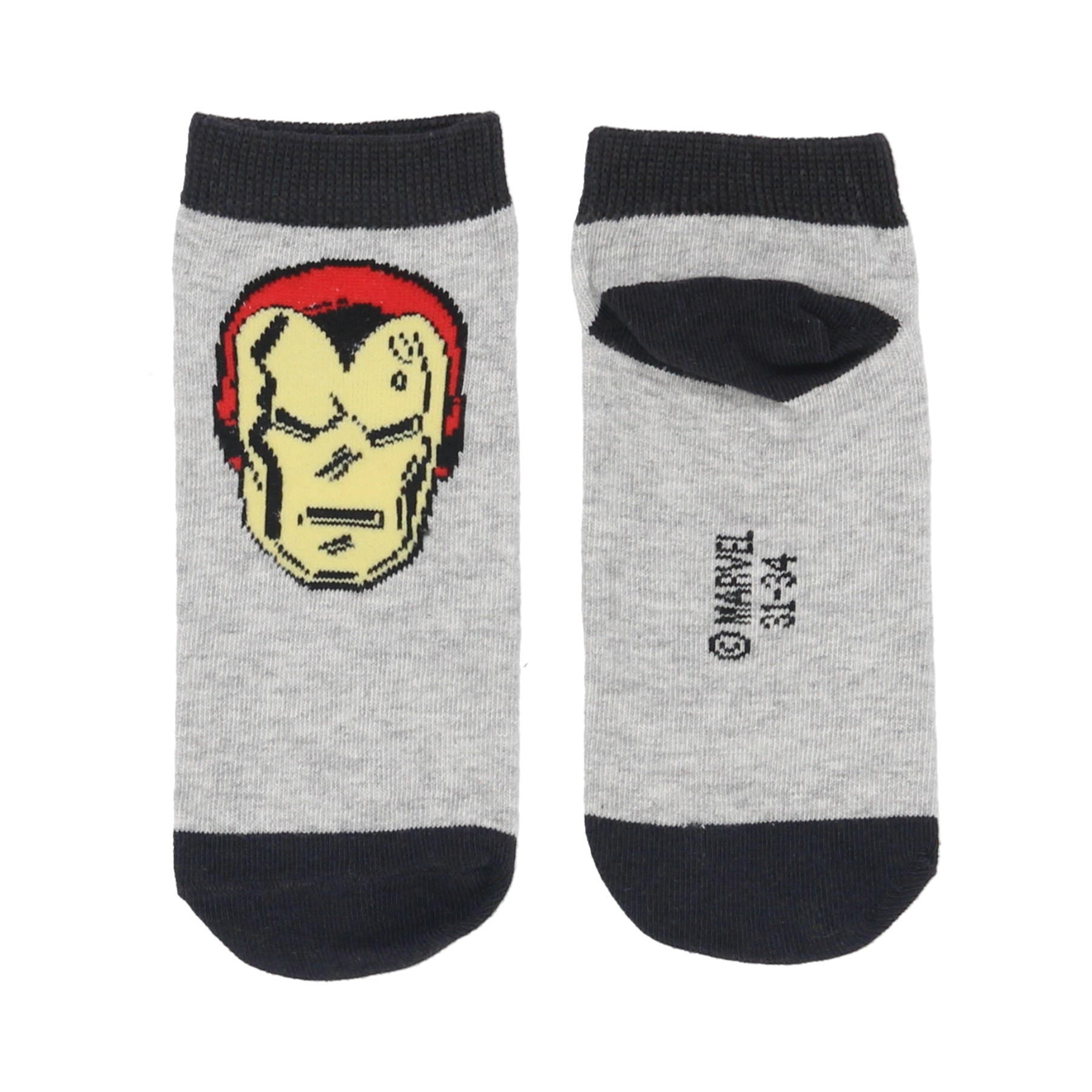 Marvel Παιδικές Κάλτσες Sneakers 3 Τεμαχίων